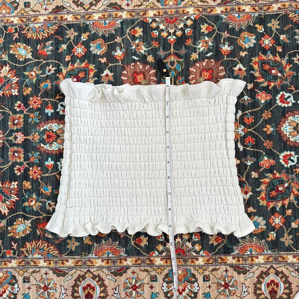 handmade white ruched bandeau - Picture 6 of 6